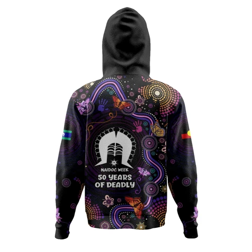 Indigenous Australian Aboriginal Hoodie Butterfly Dreaming NAIDOC Country Connection