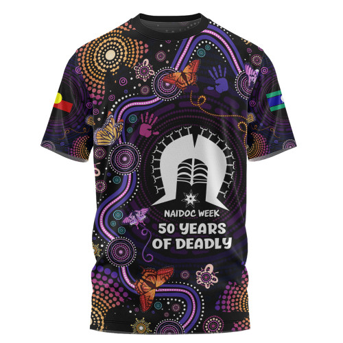 Indigenous Australian Aboriginal T-Shirt Butterfly Dreaming NAIDOC Country Connection
