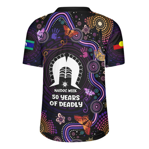 Indigenous Australian Aboriginal Rugby Jersey Butterfly Dreaming NAIDOC Country Connection