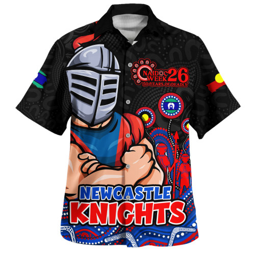 Newcastle Knights Hawaiian Shirt NAIDOC Week Strength Of Sacred Spirit