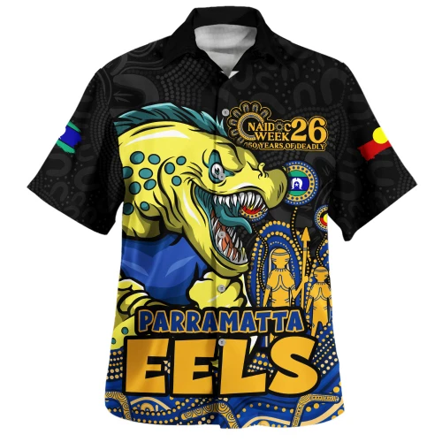 Parramatta Eels Hawaiian Shirt NAIDOC Week Strength Of Sacred Spirit
