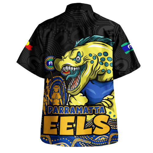 Parramatta Eels Hawaiian Shirt NAIDOC Week Strength Of Sacred Spirit