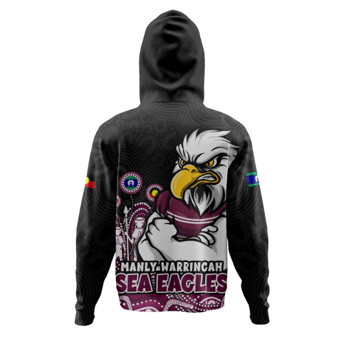 Manly Warringah Sea Eagles Hoodie NAIDOC Week Strength Of Sacred Spirit