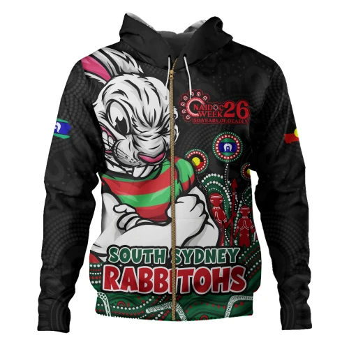 South Sydney Rabbitohs Hoodie NAIDOC Week Strength Of Sacred Spirit