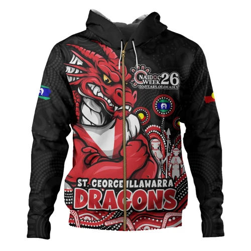 St. George Illawarra Dragons Hoodie NAIDOC Week Strength Of Sacred Spirit