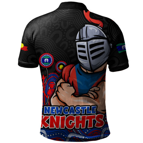 Newcastle Knights Polo Shirt NAIDOC Week Strength Of Sacred Spirit