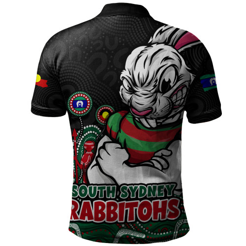 South Sydney Rabbitohs Polo Shirt NAIDOC Week Strength Of Sacred Spirit
