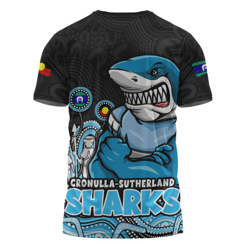 Cronulla-Sutherland Sharks T-Shirt NAIDOC Week Strength Of Sacred Spirit