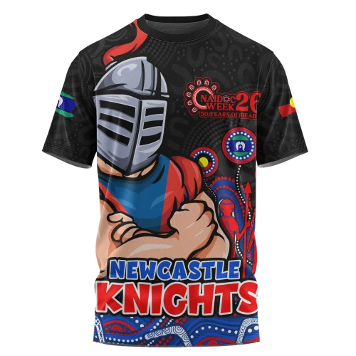 Newcastle Knights T-Shirt NAIDOC Week Strength Of Sacred Spirit