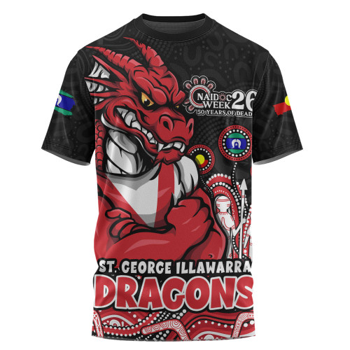 St. George Illawarra Dragons T-Shirt NAIDOC Week Strength Of Sacred Spirit