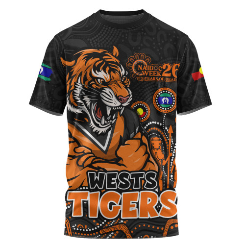 Wests Tigers T-Shirt NAIDOC Week Strength Of Sacred Spirit