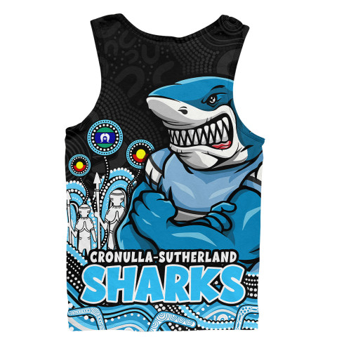 Cronulla-Sutherland Sharks Men Singlet NAIDOC Week Strength Of Sacred Spirit
