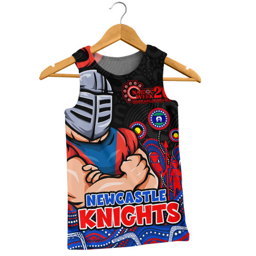 Newcastle Knights Men Singlet NAIDOC Week Strength Of Sacred Spirit