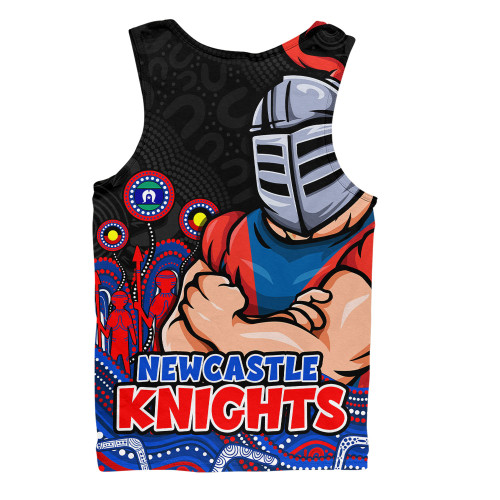Newcastle Knights Men Singlet NAIDOC Week Strength Of Sacred Spirit