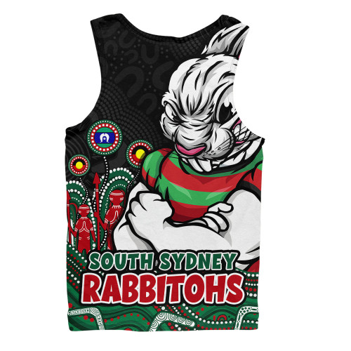 South Sydney Rabbitohs Men Singlet NAIDOC Week Strength Of Sacred Spirit