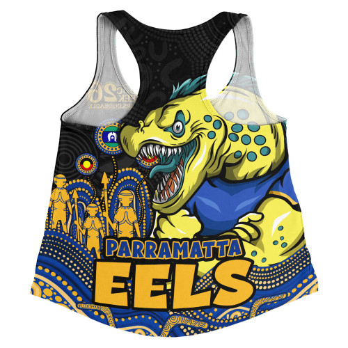 Parramatta Eels Women Racerback Singlet NAIDOC Week Strength Of Sacred Spirit