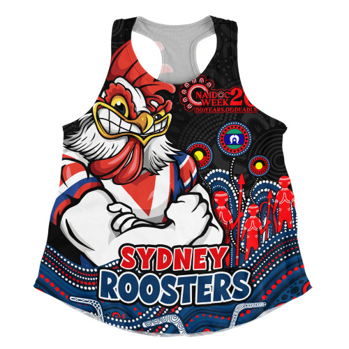 Sydney Roosters Women Racerback Singlet NAIDOC Week Strength Of Sacred Spirit