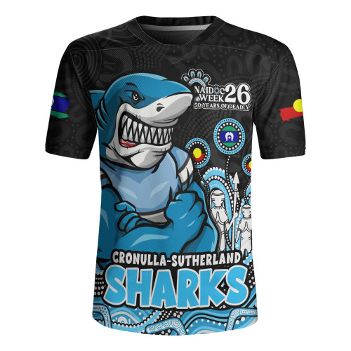 Cronulla-Sutherland Sharks Rugby Jersey NAIDOC Week Strength Of Sacred Spirit