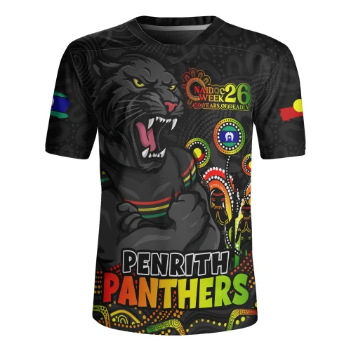 Penrith Panthers Rugby Jersey NAIDOC Week Strength Of Sacred Spirit