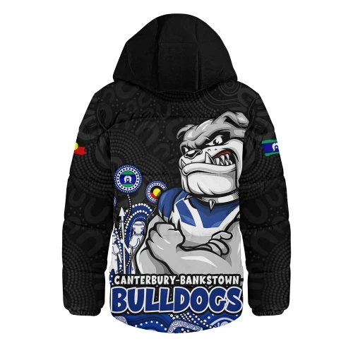 Canterbury-Bankstown Bulldogs Hooded Padded Jacket NAIDOC Week Strength Of Sacred Spirit