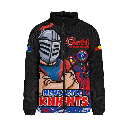 Newcastle Knights Padded Jacket NAIDOC Week Strength Of Sacred Spirit