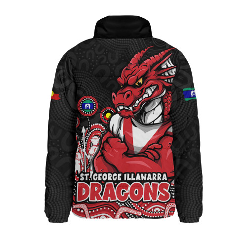 St. George Illawarra Dragons Padded Jacket NAIDOC Week Strength Of Sacred Spirit