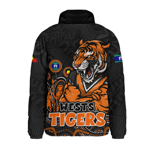 Wests Tigers Padded Jacket NAIDOC Week Strength Of Sacred Spirit
