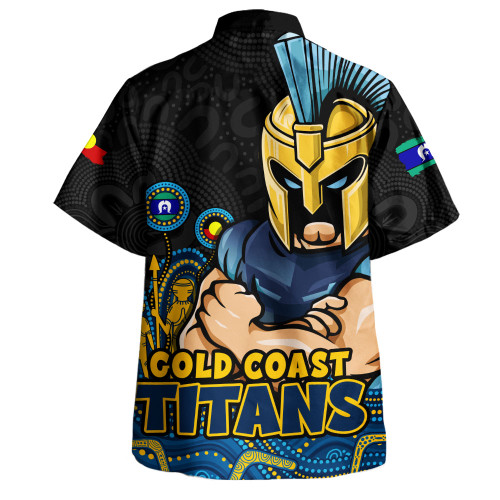 Gold Coast Titans Hawaiian Shirt NAIDOC Week Strength Of Sacred Spirit