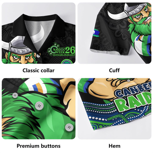 Canberra Raiders Hawaiian Shirt NAIDOC Week Strength Of Sacred Spirit