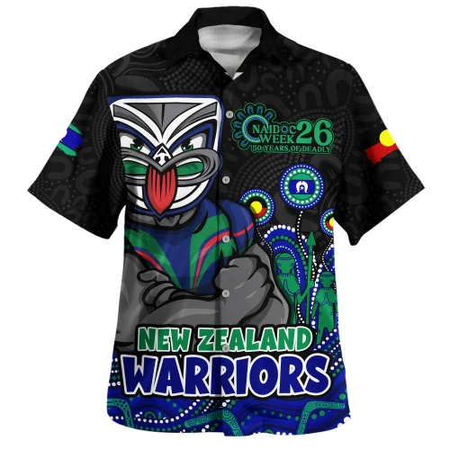 New Zealand Warriors Hawaiian Shirt NAIDOC Week Strength Of Sacred Spirit