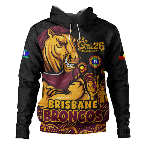 Brisbane Broncos Hoodie NAIDOC Week Strength Of Sacred Spirit
