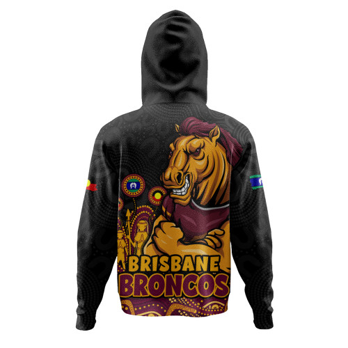 Brisbane Broncos Hoodie NAIDOC Week Strength Of Sacred Spirit