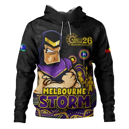 Melbourne Storm Hoodie NAIDOC Week Strength Of Sacred Spirit