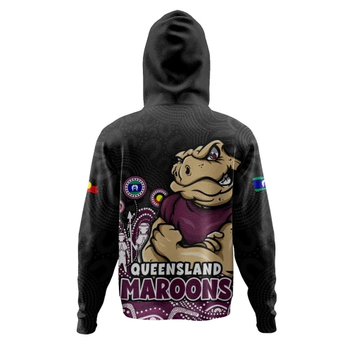 Queensland Maroons Hoodie NAIDOC Week Strength Of Sacred Spirit