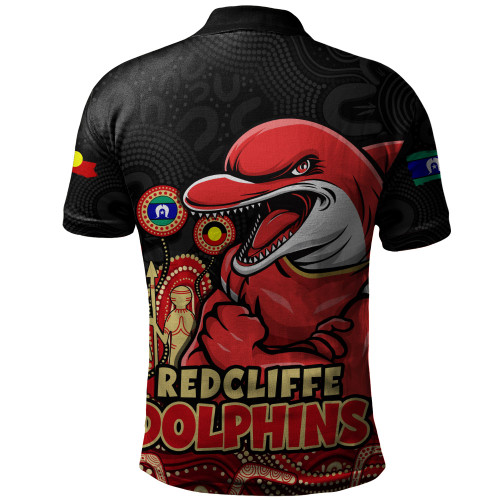 Redcliffe Dolphins Polo Shirt NAIDOC Week Strength Of Sacred Spirit