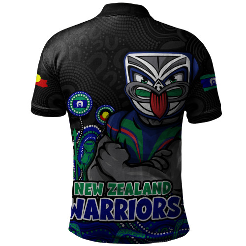 New Zealand Warriors Polo Shirt NAIDOC Week Strength Of Sacred Spirit