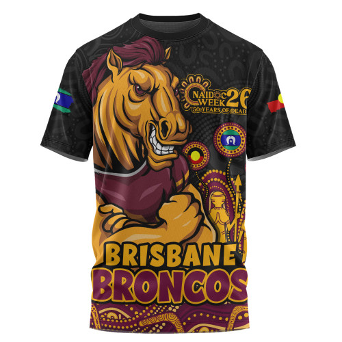 Brisbane Broncos T-Shirt NAIDOC Week Strength Of Sacred Spirit