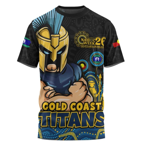 Gold Coast Titans T-Shirt NAIDOC Week Strength Of Sacred Spirit