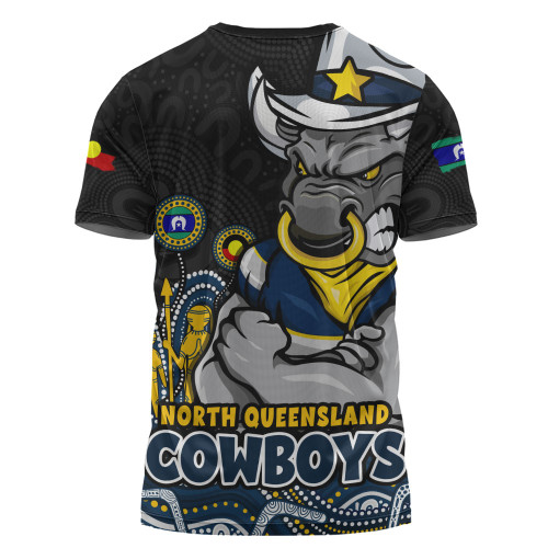 North Queensland Cowboys T-Shirt NAIDOC Week Strength Of Sacred Spirit