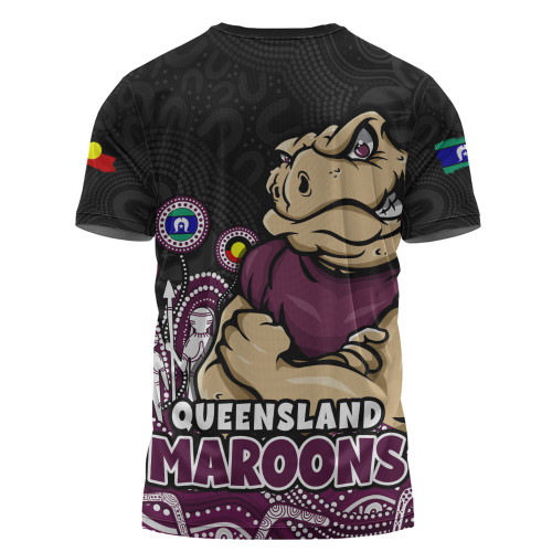 Queensland Maroons T-Shirt NAIDOC Week Strength Of Sacred Spirit