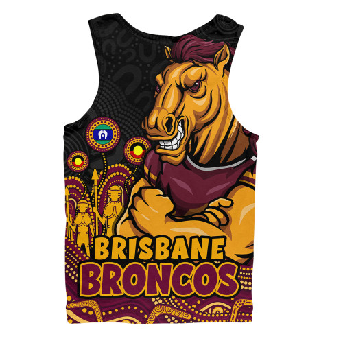Brisbane Broncos Men Singlet NAIDOC Week Strength Of Sacred Spirit