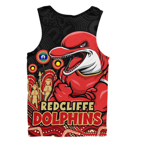 Redcliffe Dolphins Men Singlet NAIDOC Week Strength Of Sacred Spirit