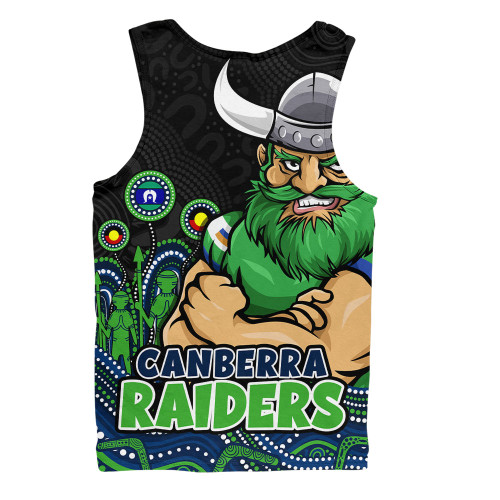 Canberra Raiders Men Singlet NAIDOC Week Strength Of Sacred Spirit