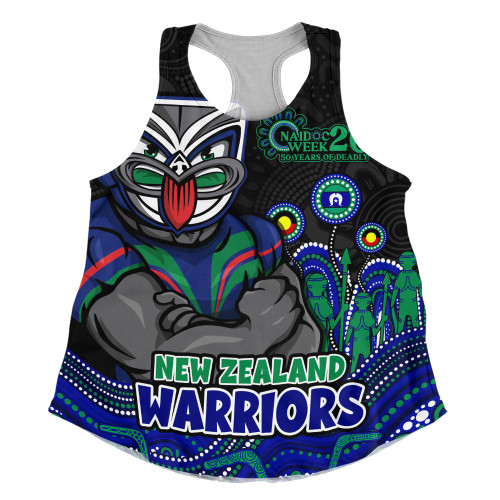New Zealand Warriors Women Racerback Singlet NAIDOC Week Strength Of Sacred Spirit