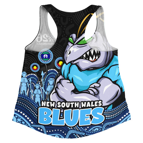 New South Wales Blues Women Racerback Singlet NAIDOC Week Strength Of Sacred Spirit
