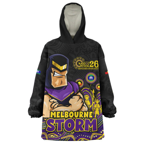Melbourne Storm Snug Hoodie NAIDOC Week Strength Of Sacred Spirit