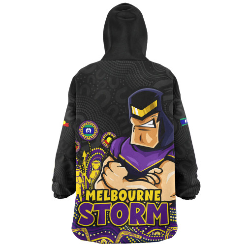 Melbourne Storm Snug Hoodie NAIDOC Week Strength Of Sacred Spirit