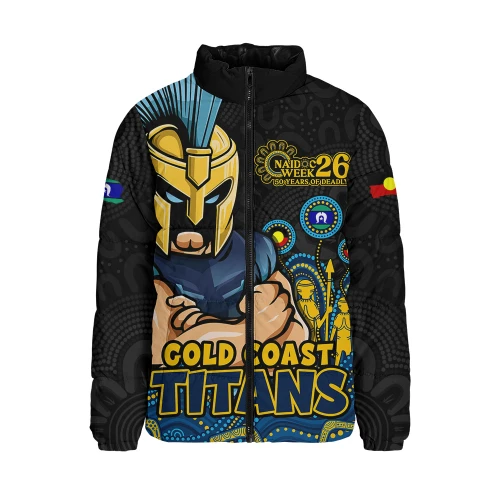Gold Coast Titans Padded Jacket NAIDOC Week Strength Of Sacred Spirit