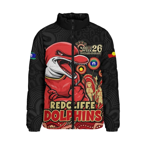Redcliffe Dolphins Padded Jacket NAIDOC Week Strength Of Sacred Spirit