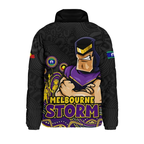 Melbourne Storm Padded Jacket NAIDOC Week Strength Of Sacred Spirit